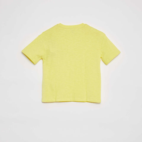 T-shirt uni avec poche