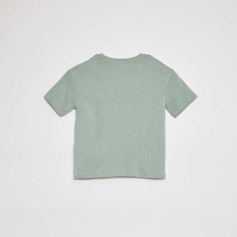 T-shirt uni avec poche