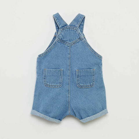 Salopette en denim courtes