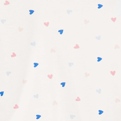 Ensemble pyjama t-shirt + short avec imprimé et bordures ondulées - 2 pièces