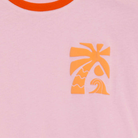 T-shirt à manches courtes et col rond avec imprimé