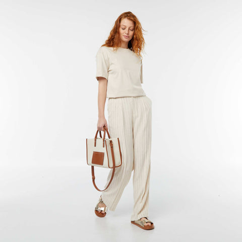 Beige rayé