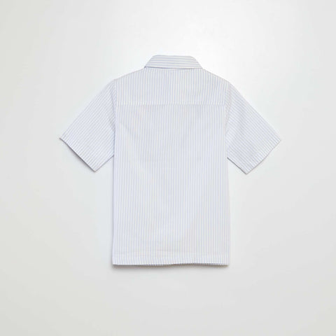 Chemise en popeline manches courtes