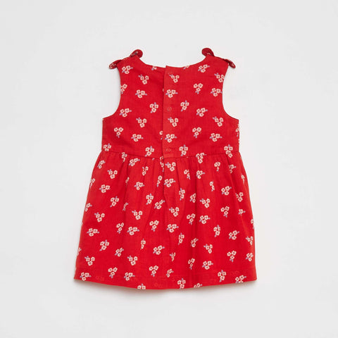 Robe sans manches en voile de coton