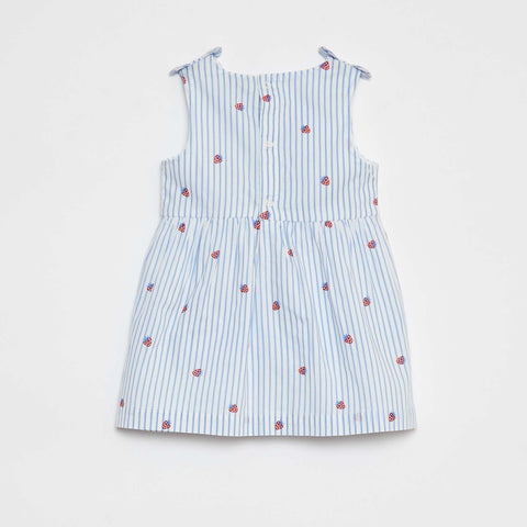 Robe sans manches en voile de coton
