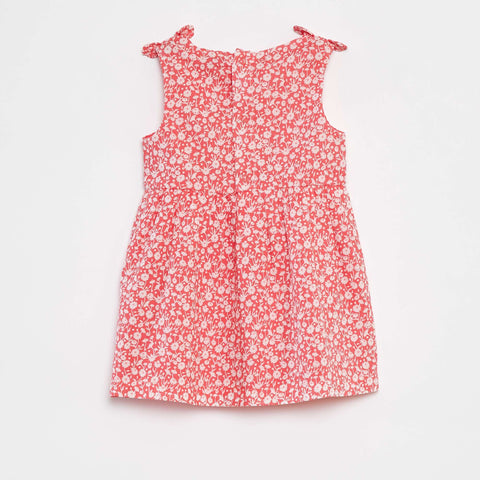 Robe sans manches en voile de coton