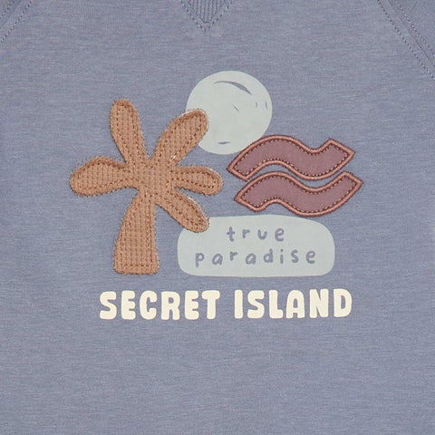 T-shirt à imprimé 'Secret Island'