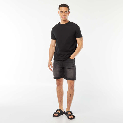 Bermuda en jean slim
