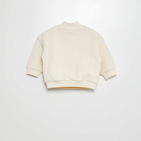 Sweat zippé en french terry