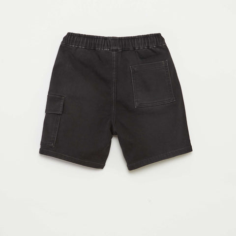 Bermuda en jean avec taille élastiquée