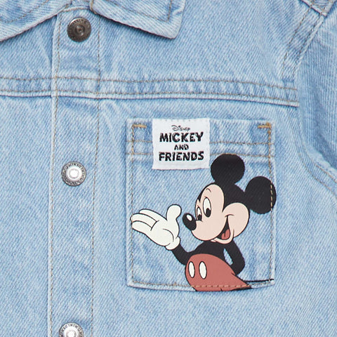 Veste en denim avec imprimé 'Disney' 'Mickey'
