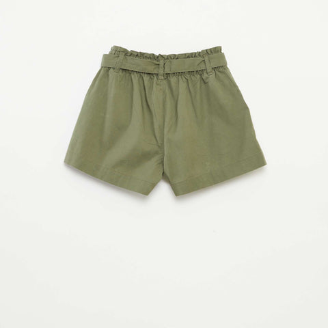 Short paperbag avec ceinture