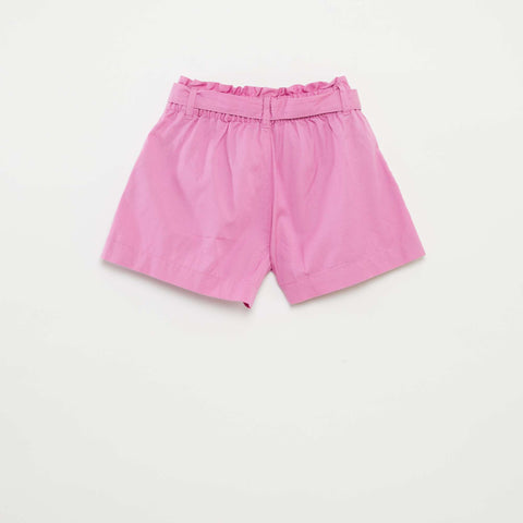 Short paperbag avec ceinture