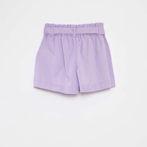Short paperbag avec ceinture