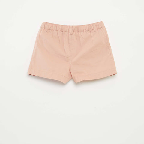 Short uni avec taille ajustable