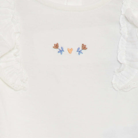 Body en coton avec broderies