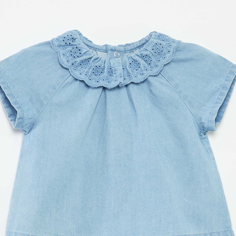 Ensemble blouse à manches courtes + short + chapeau - 3 pièces