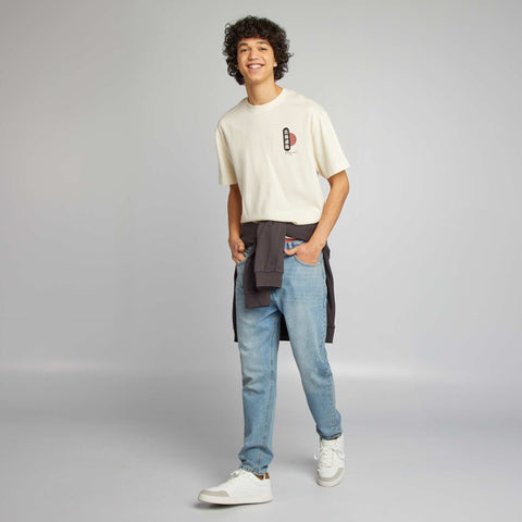 T-shirt manches courtes imprimé recto-verso