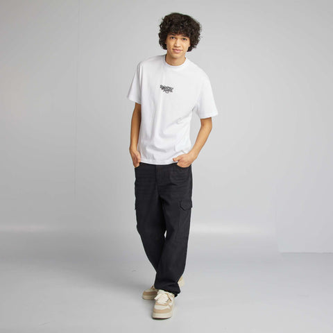 T-shirt manches courtes imprimé recto-verso