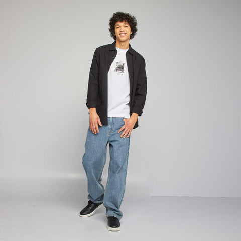 T-shirt manches courtes imprimé recto-verso