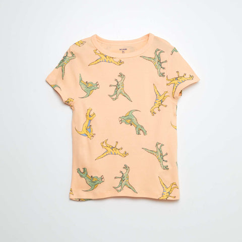 Ensemble pyjama court t-shirt + short avec imprimés - 2 pièces