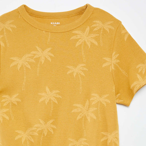 Ensemble pyjama court t-shirt + short avec imprimés - 2 pièces