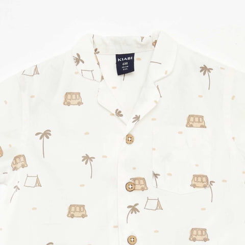 Chemise à manches courtes avec motif