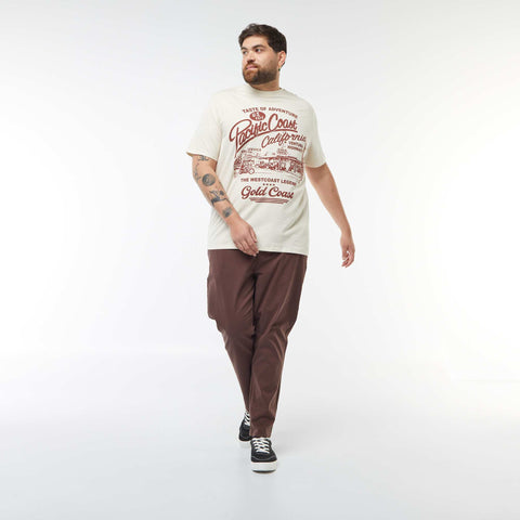 T-shirt en maille jersey imprimé avec manches courtes
