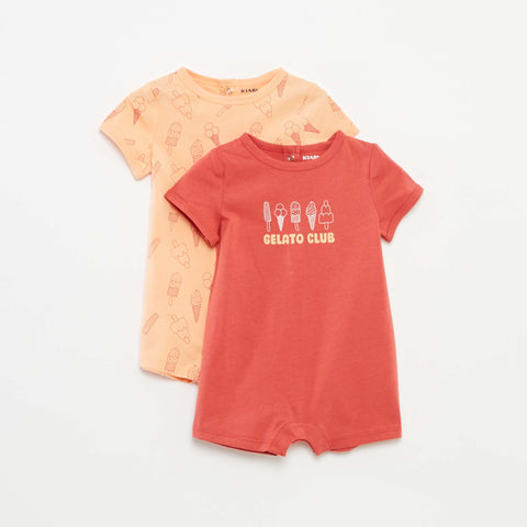 Orange/framboise