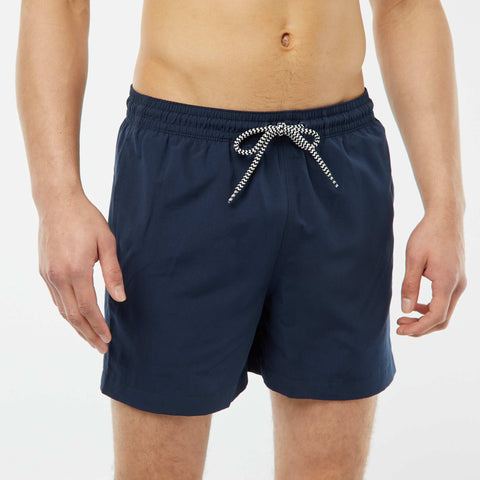 Short de bain uni avec cordons