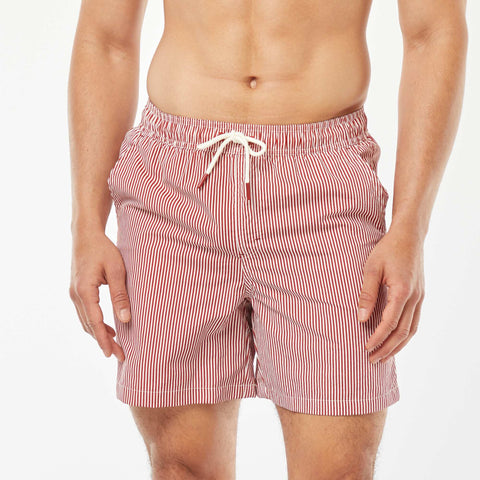Short de bain à rayures