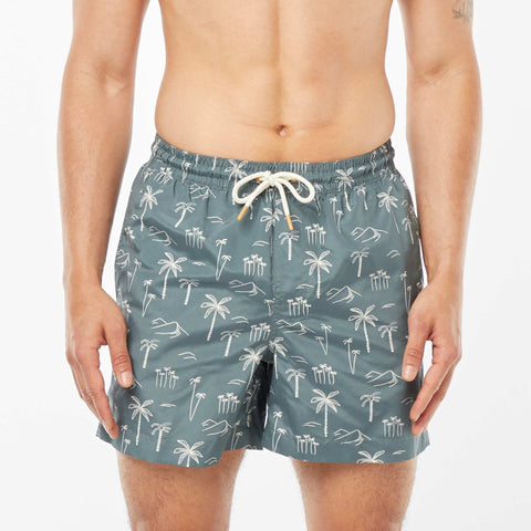 Short de bain imprimé fantaisie
