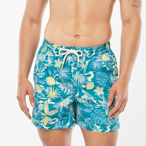 Short de bain imprimé fantaisie