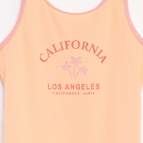 Maillot de bain côtelé et imprimé