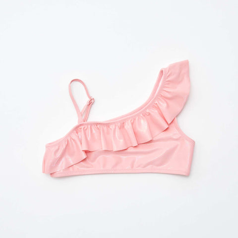 Maillot de bain pailleté et volanté - 2 pièces