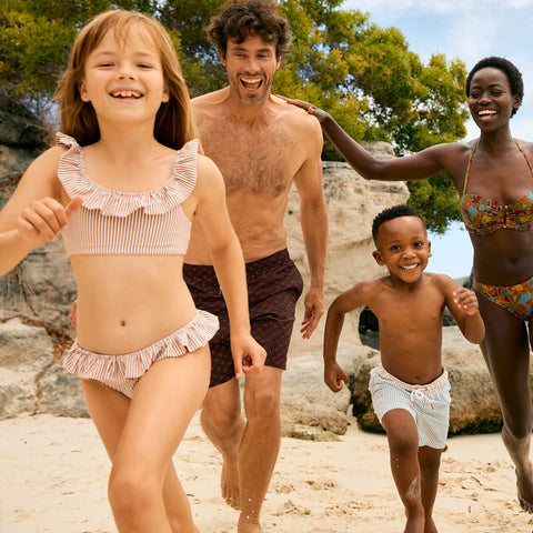 Maillot de bain rayé - 2 pièces