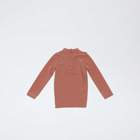 T-shirt de bain volanté à manches longues