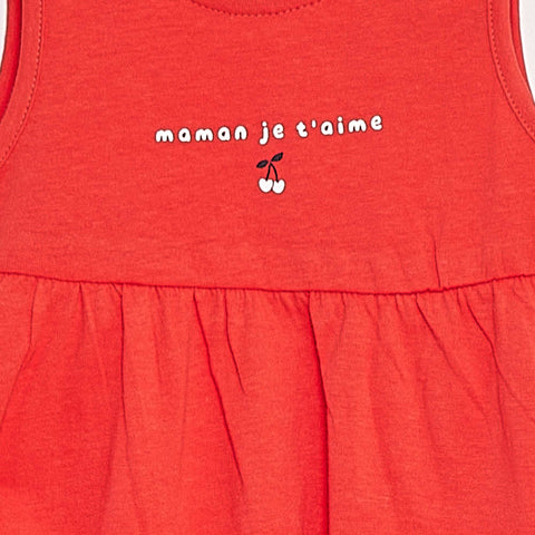Robe à bretelles avec imprimé
