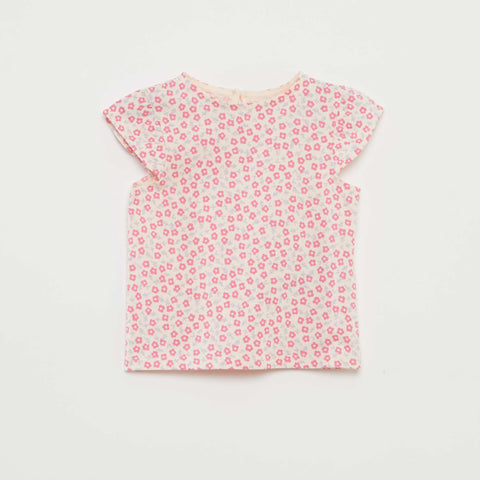 Ensemble short + t-shirt volanté - 2 pièces