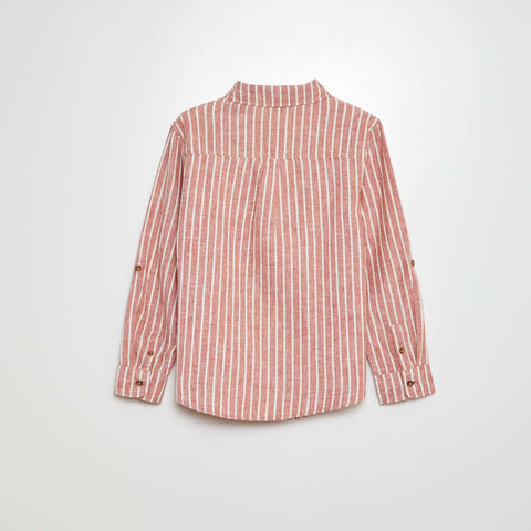 Chemise en lin mélangé