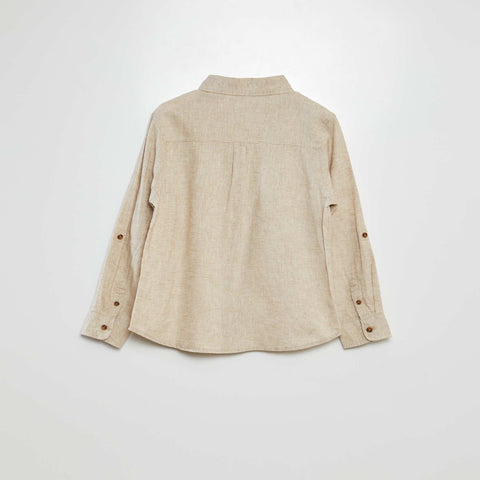 Chemise en lin mélangé