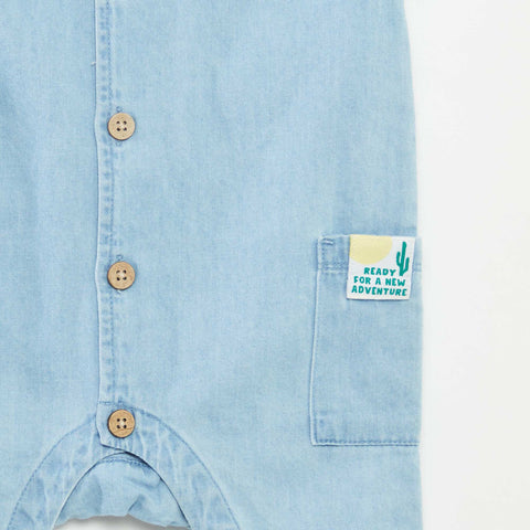 Combinaison longue en denim