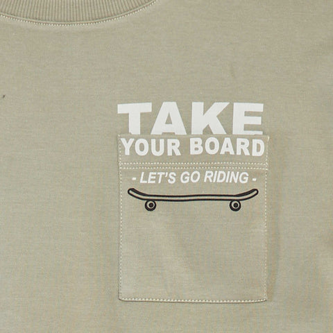 T-shirt avec poche imprimée - cradle to cradle