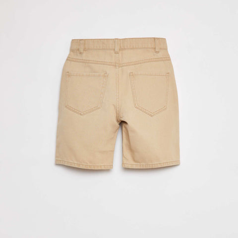 Bermuda en twill coupe loose