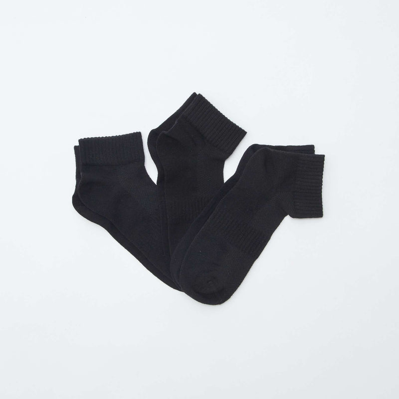 Lot de 3 chaussettes de sport – NOIR – Kiabi Maroc