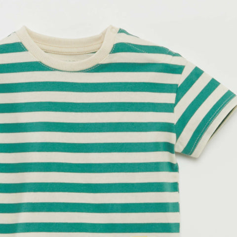 T-shirt en jersey rayé manches courtes