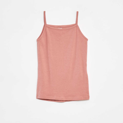 Lot de 2 débardeurs en coton stretch
