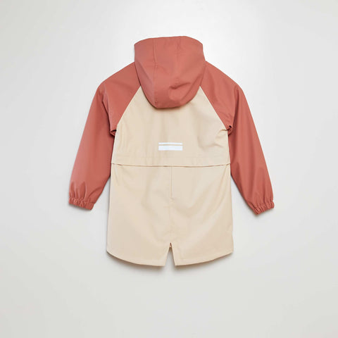 Parka à capuche déperlant