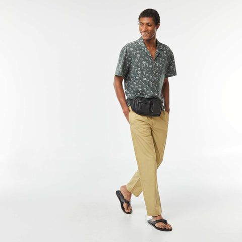 Chemise manches courtes à motif