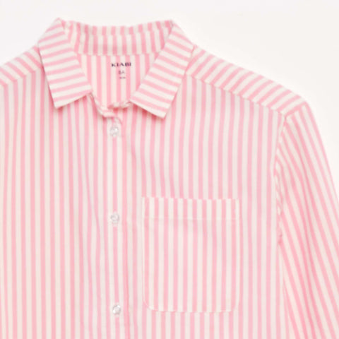 Chemise à manches longues en popeline